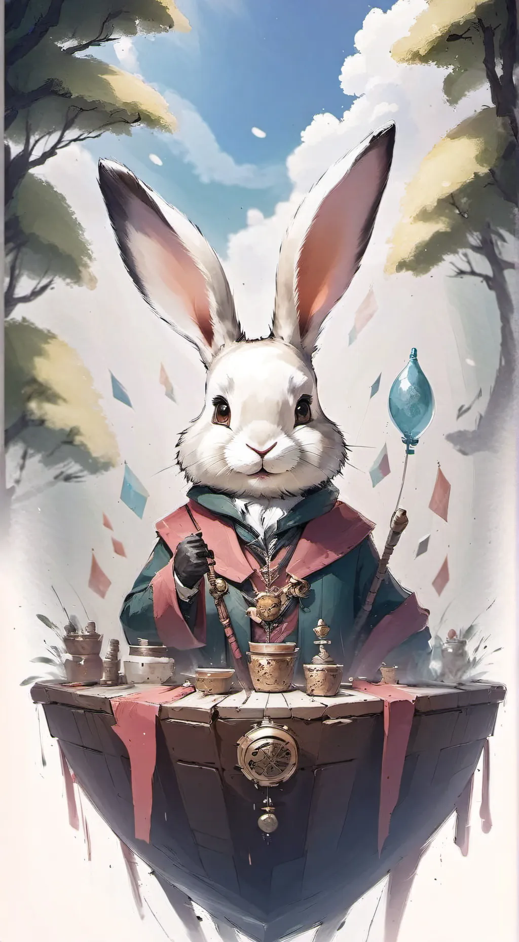 ai character: looey x tu background