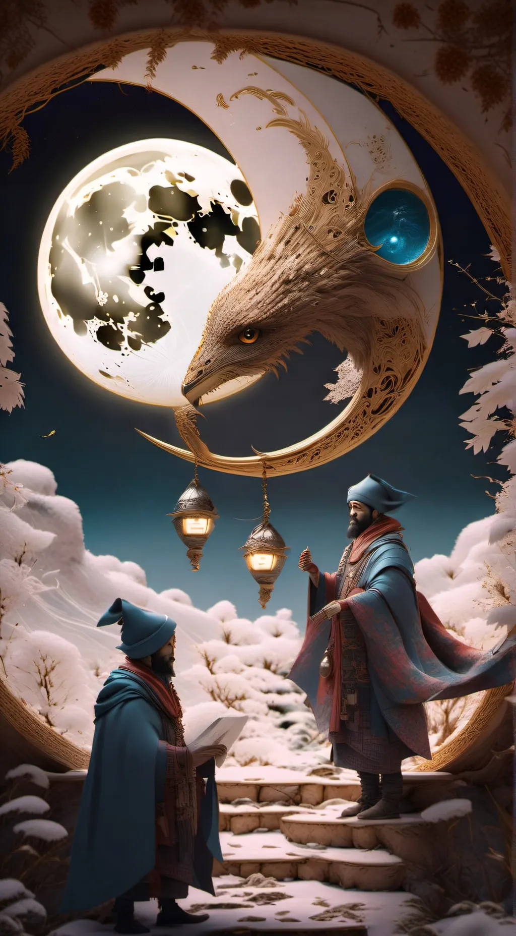 ai character: moonshell background