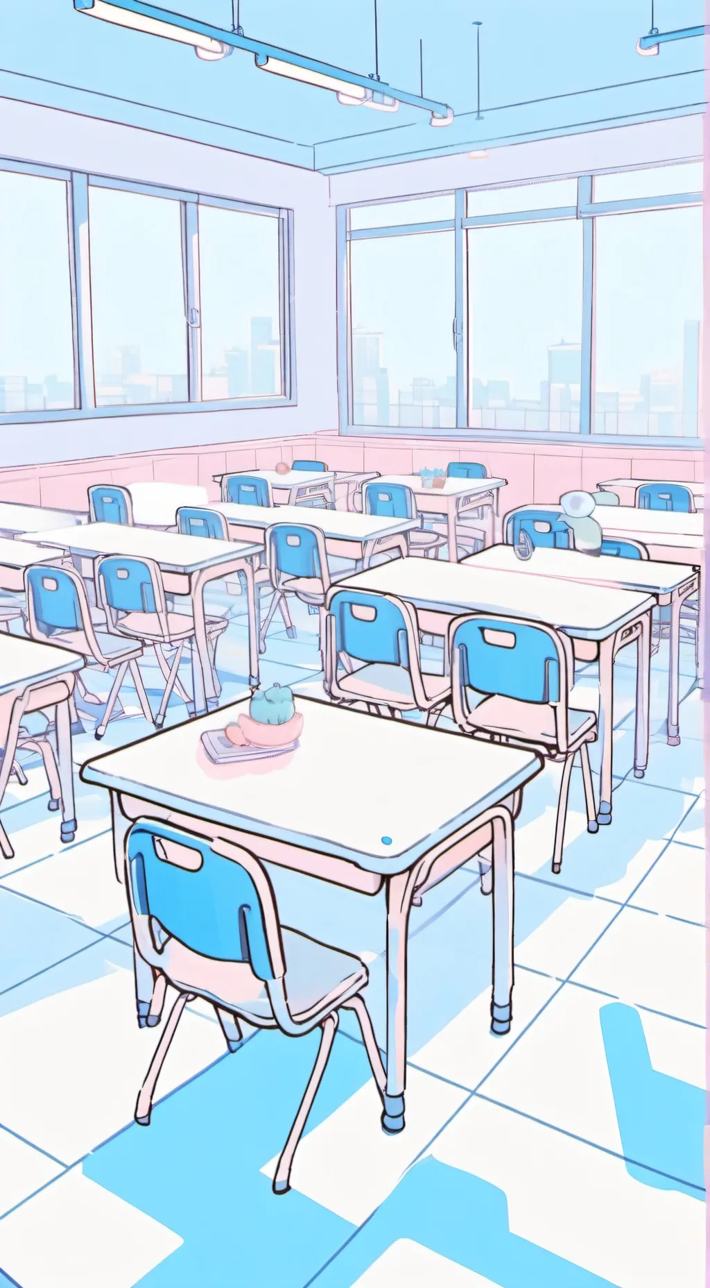 ai character: My school  background