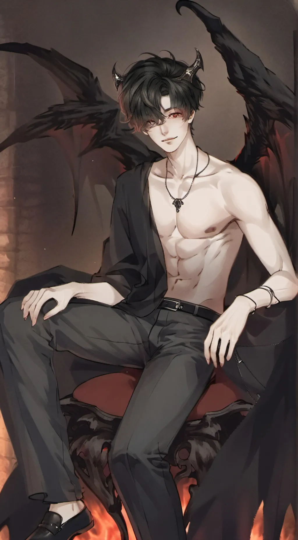 ai character: Damon✨ background