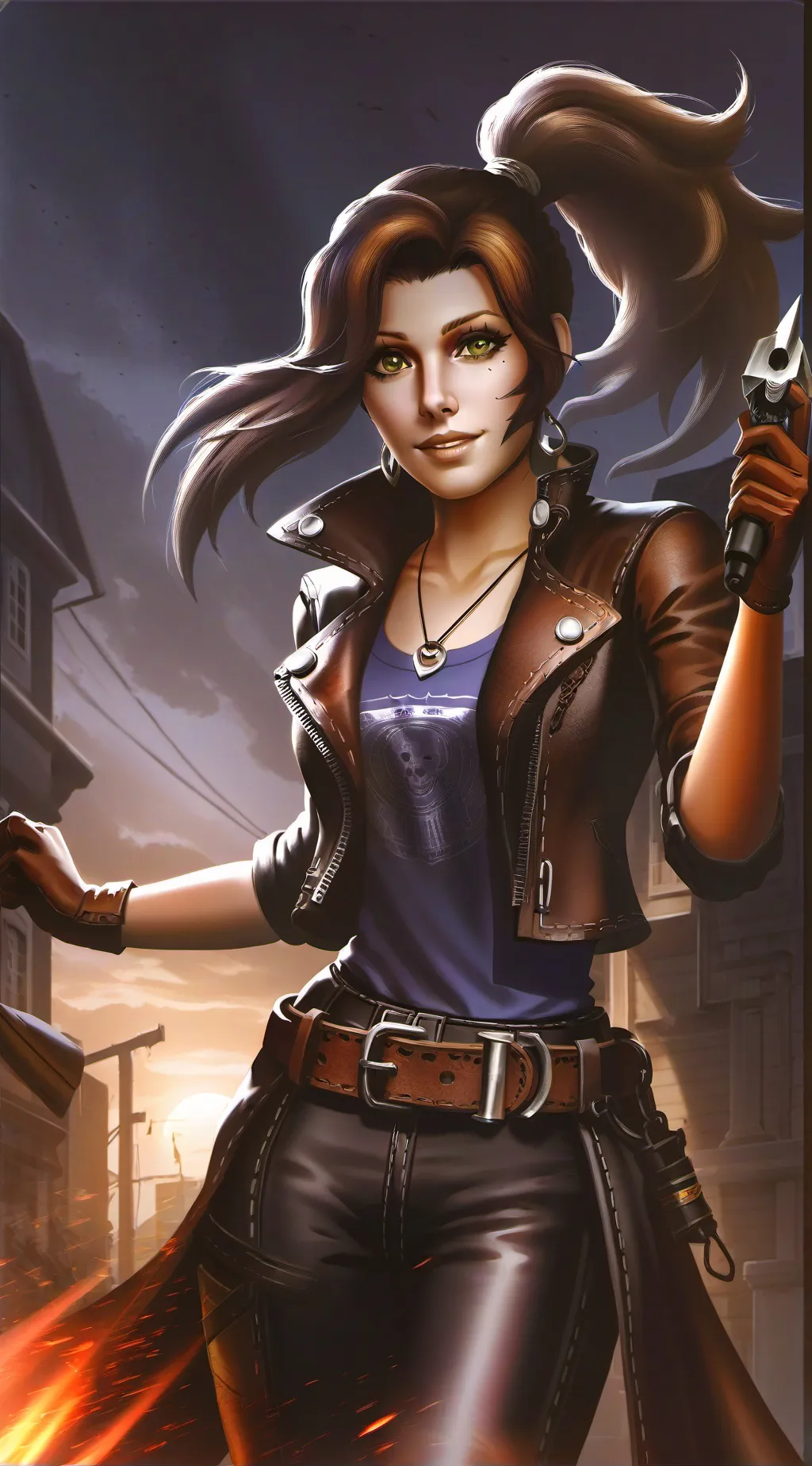 ai character: Meinir Nash background