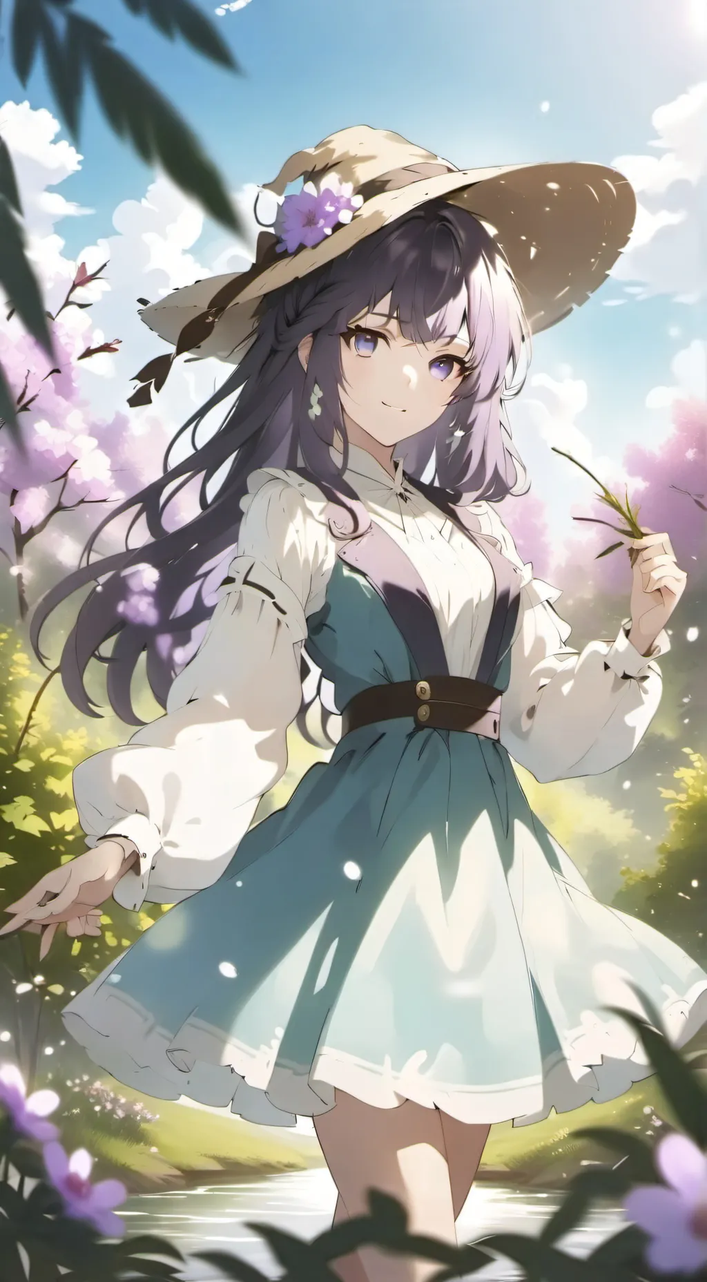 ai character: Lucía  background