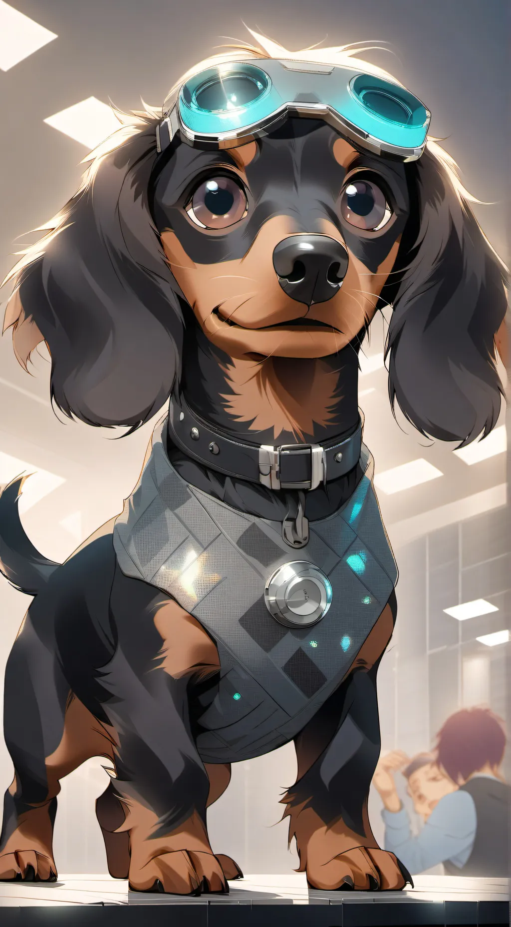 ai character: Click background