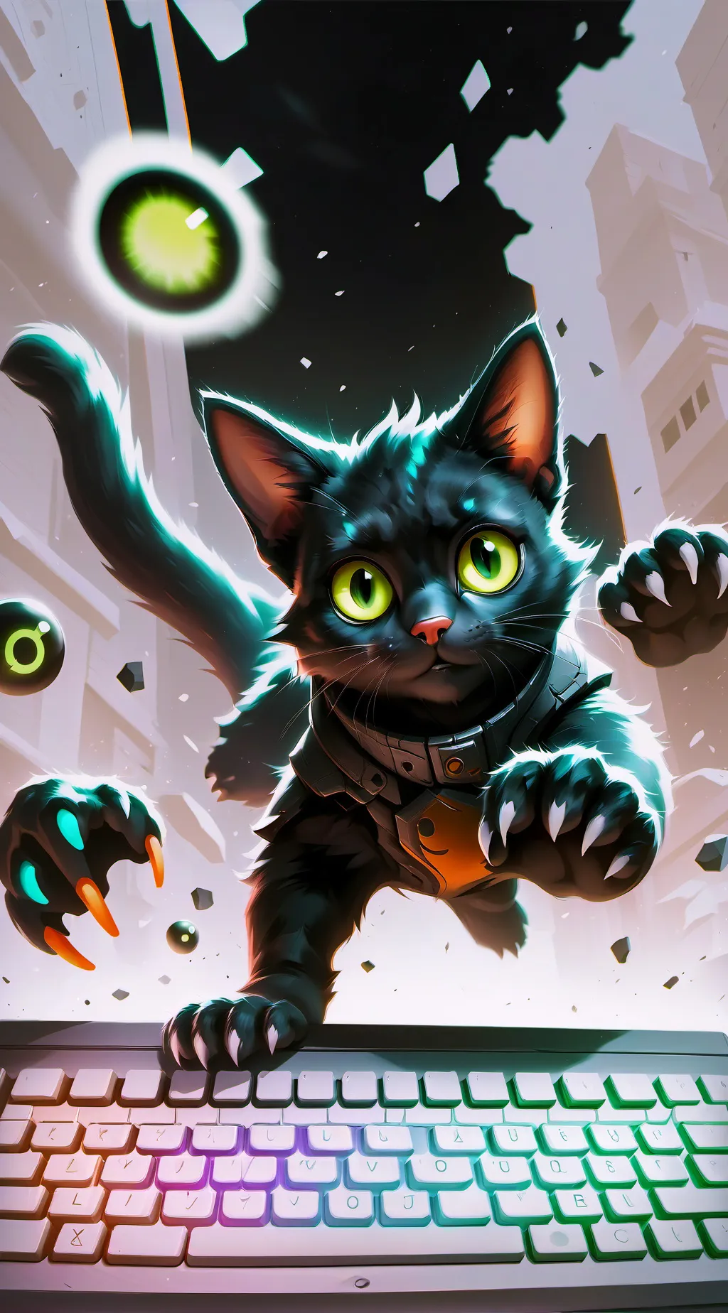 ai character: Byte background