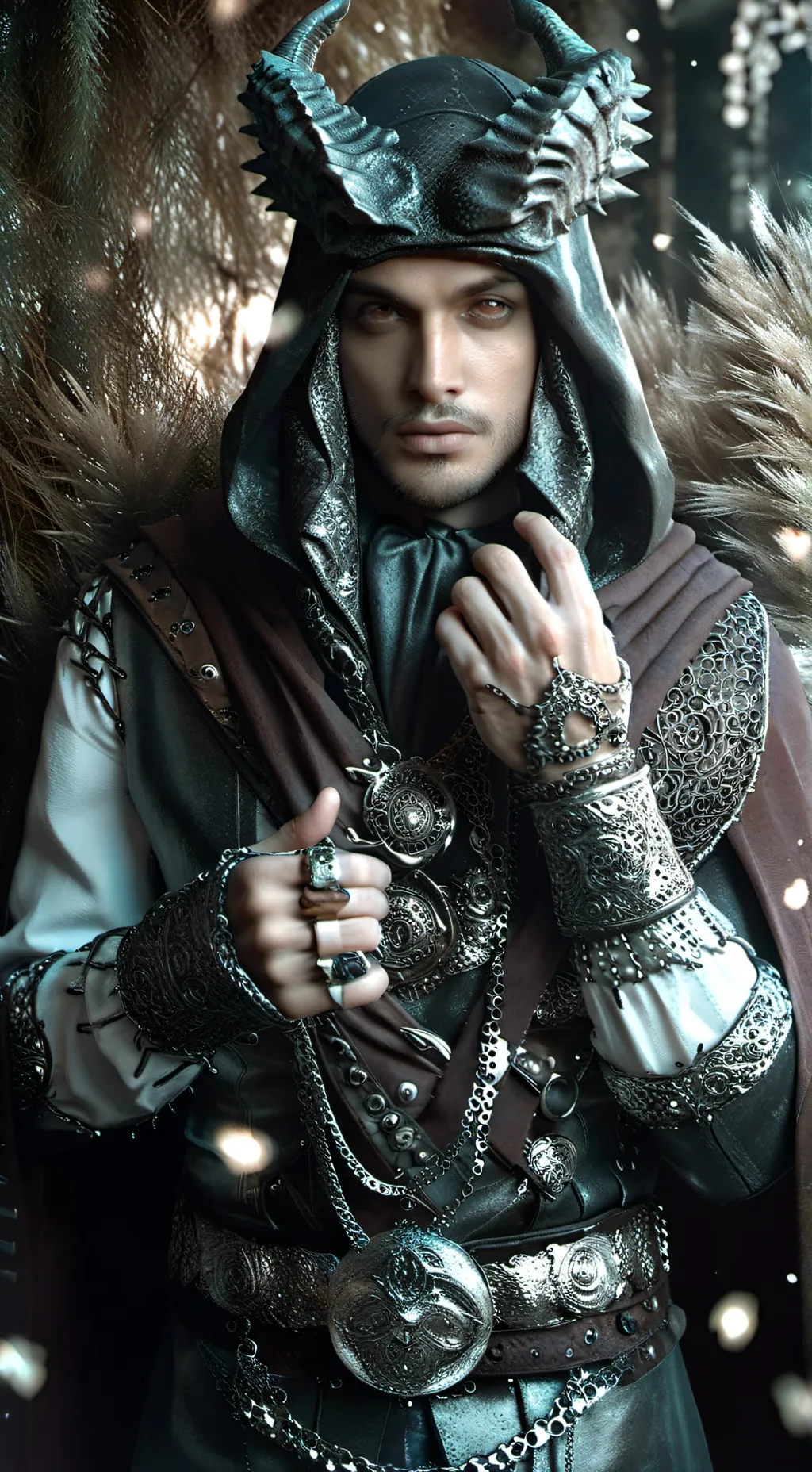 ai character: Damien background