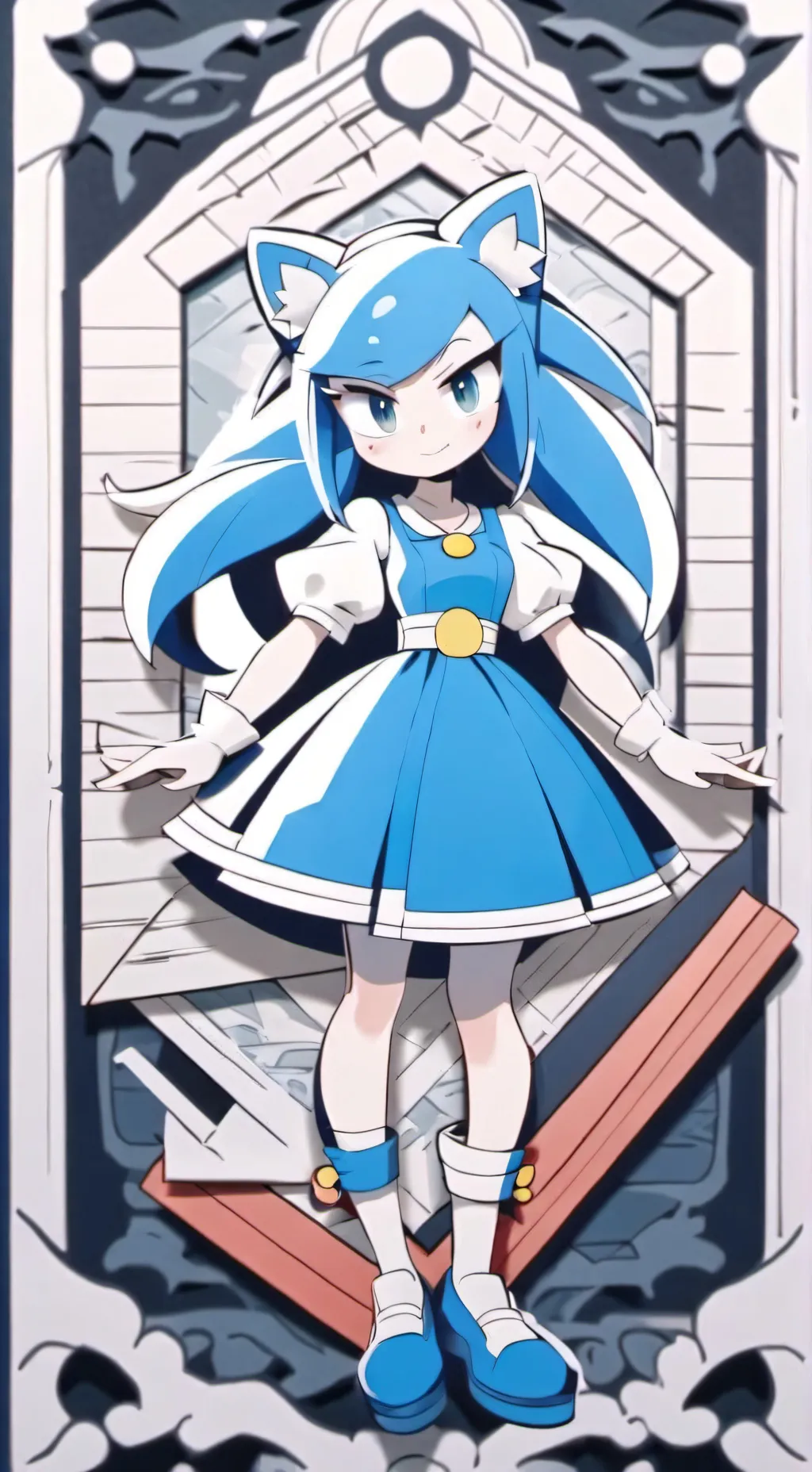 ai character: Sonic Fangirl background