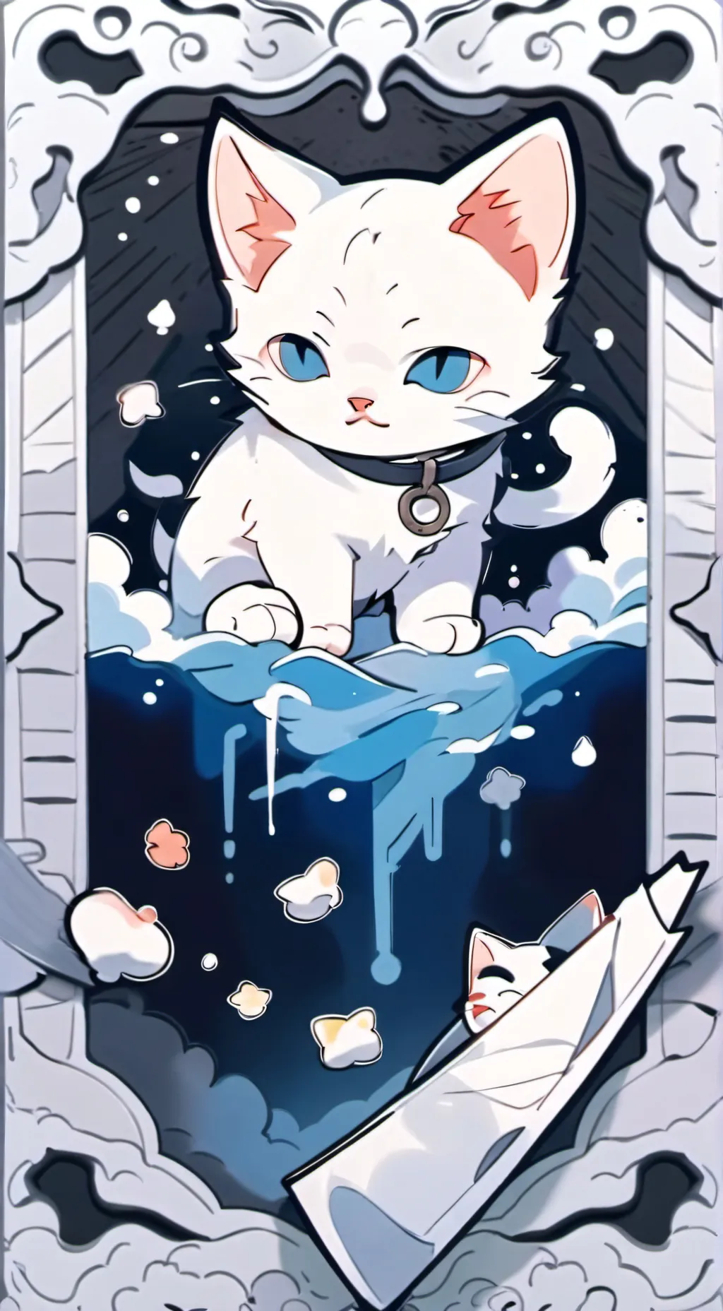 ai character: kitten background