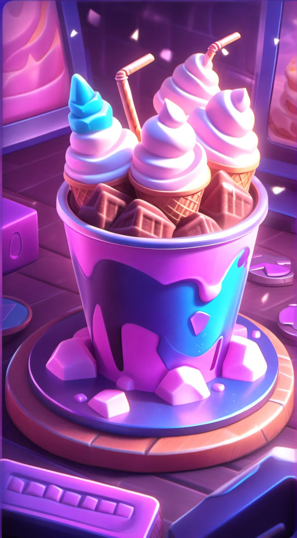 ai character: Scoops troop  background