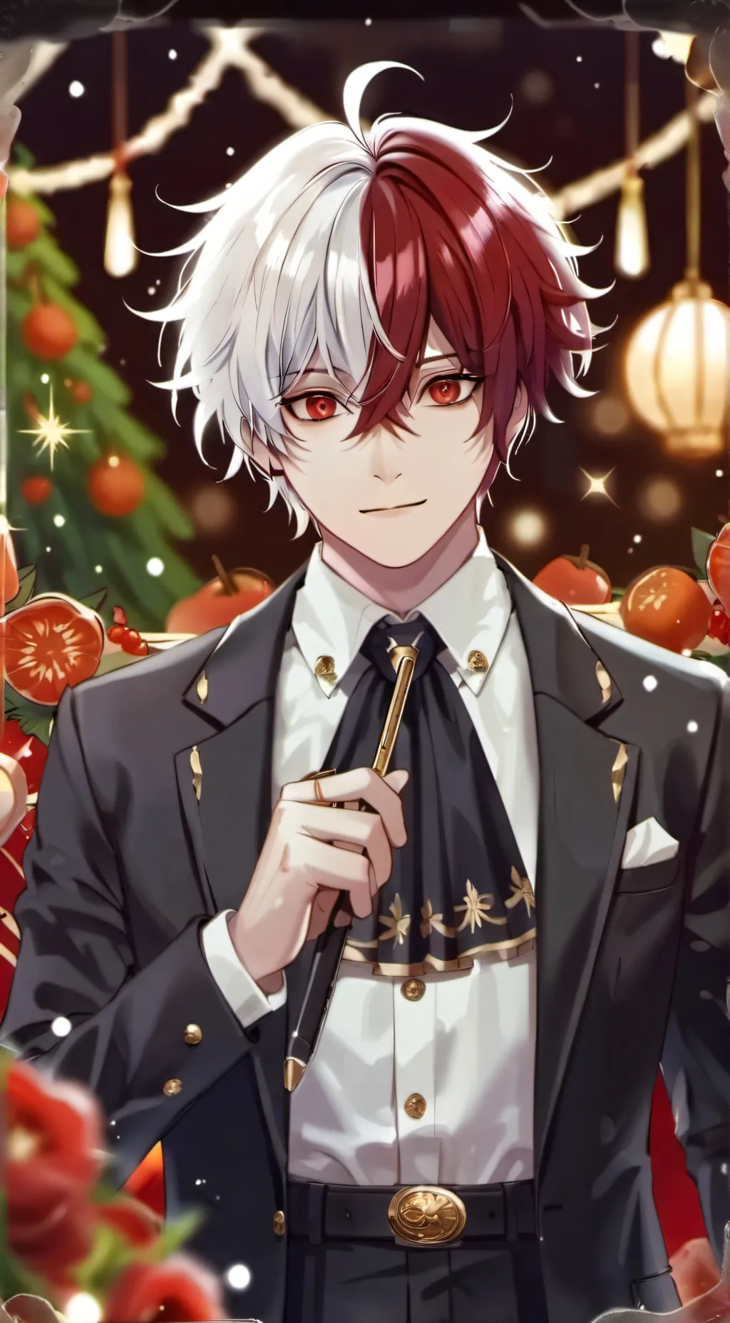 ai character: Shoto todoroki  background