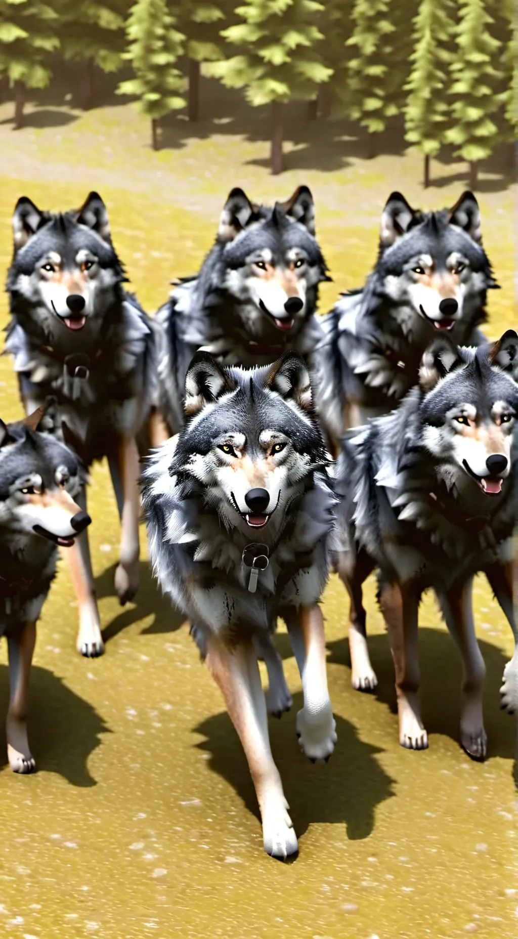 ai character: Wolf family  background