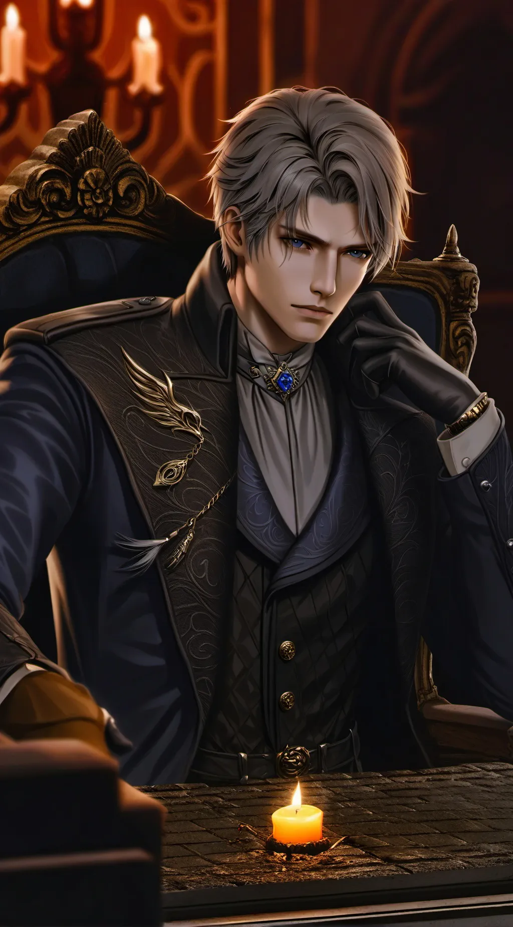 ai character: , ✨Khalid ✨  background