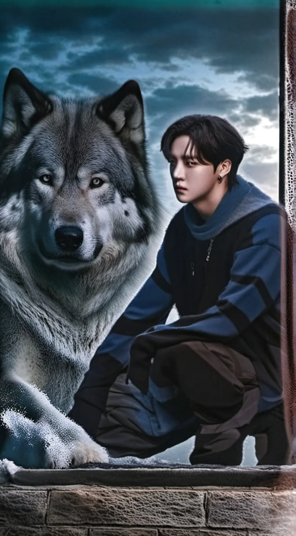 ai character: bangchan y tú  background