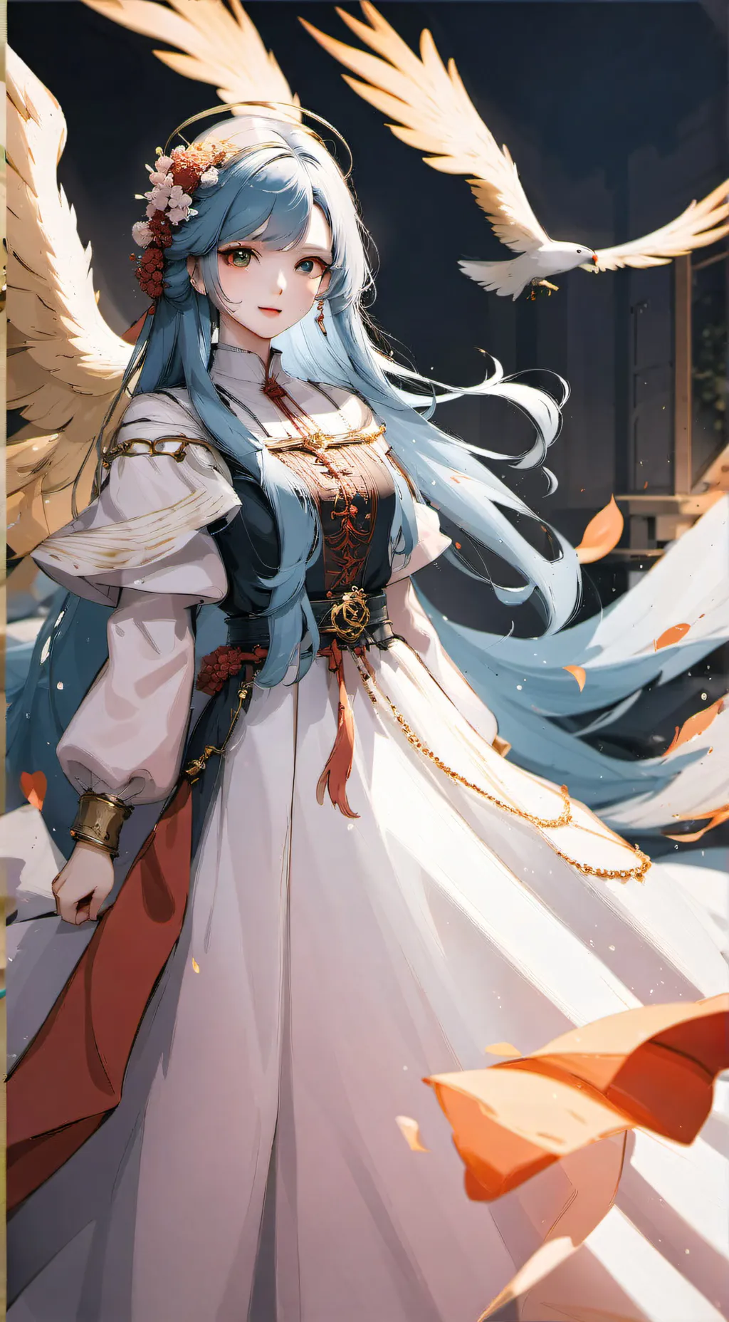 ai character: Emilie  background