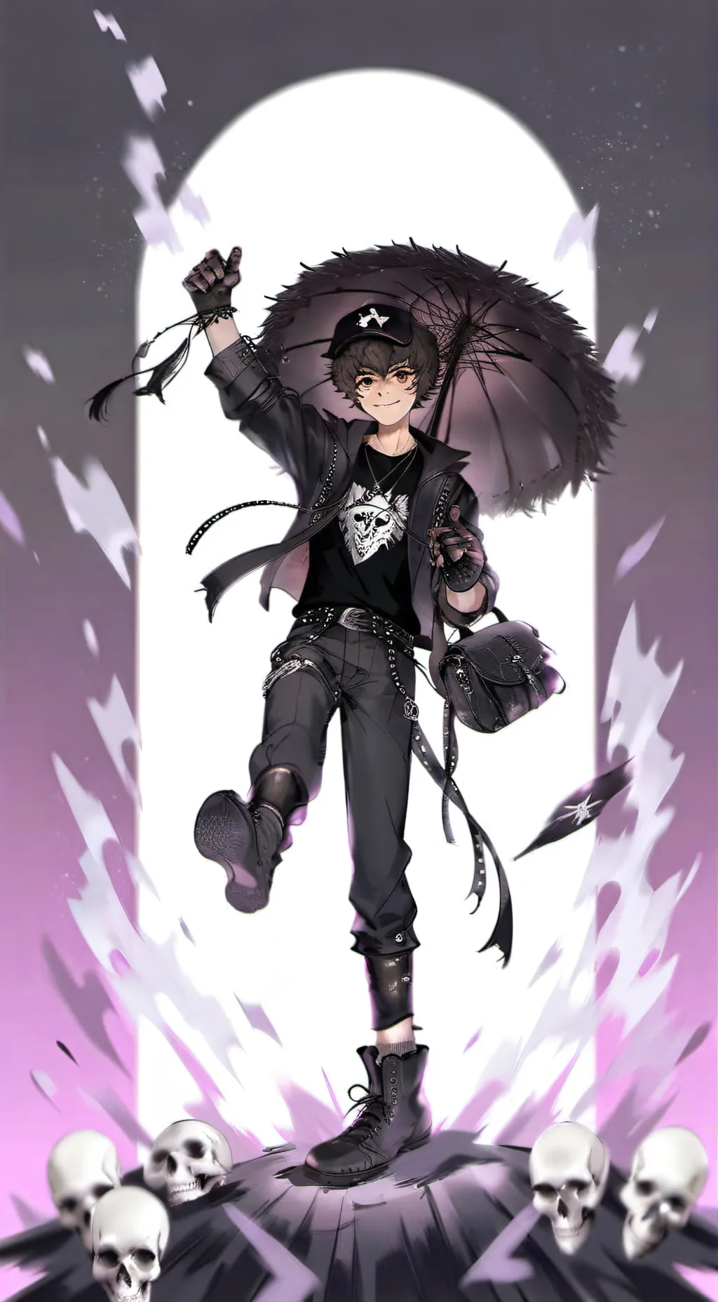 ai character: Nico Di Angelo background