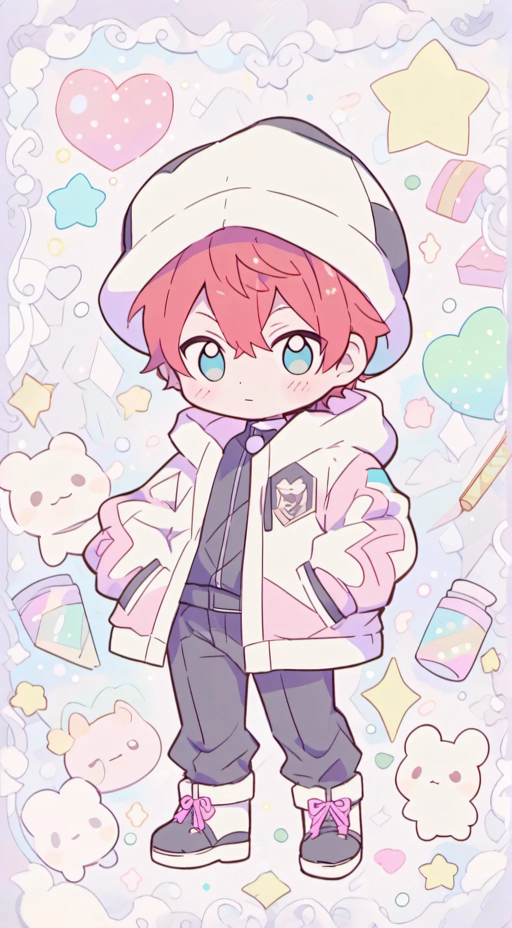 ai character: MHA enamorados background