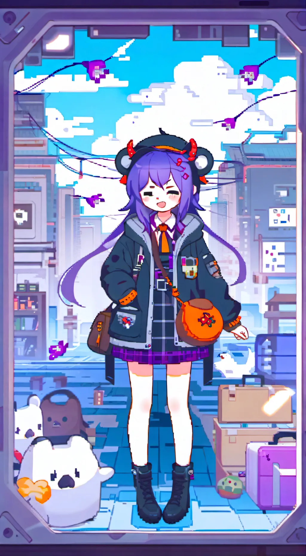 ai character: Gacha School background