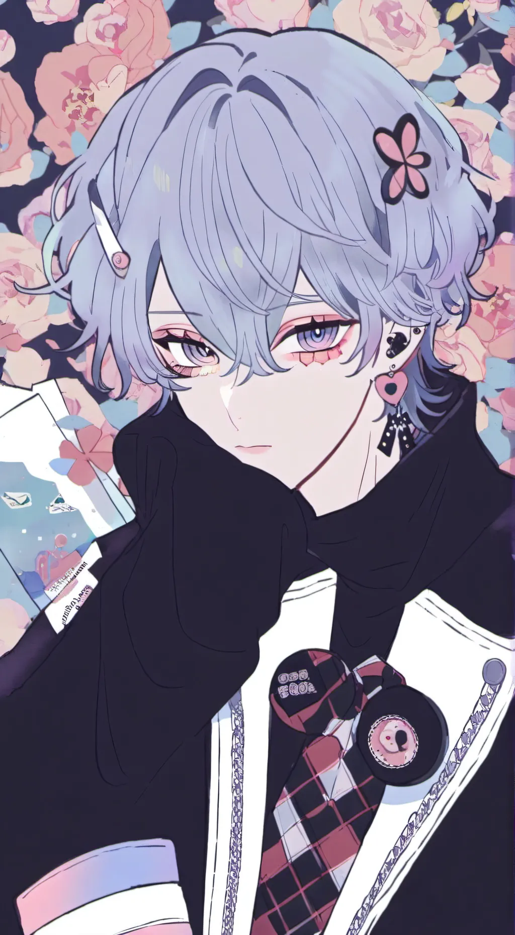 ai character: dark moon background