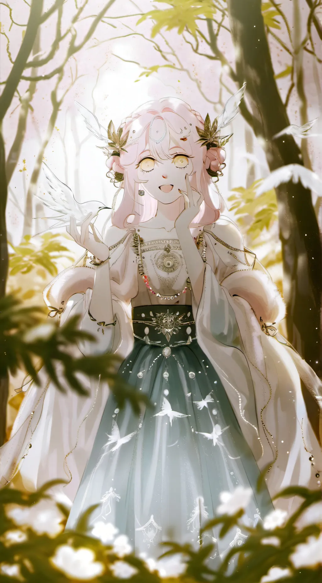 ai character: 🍃sisi🍀 background
