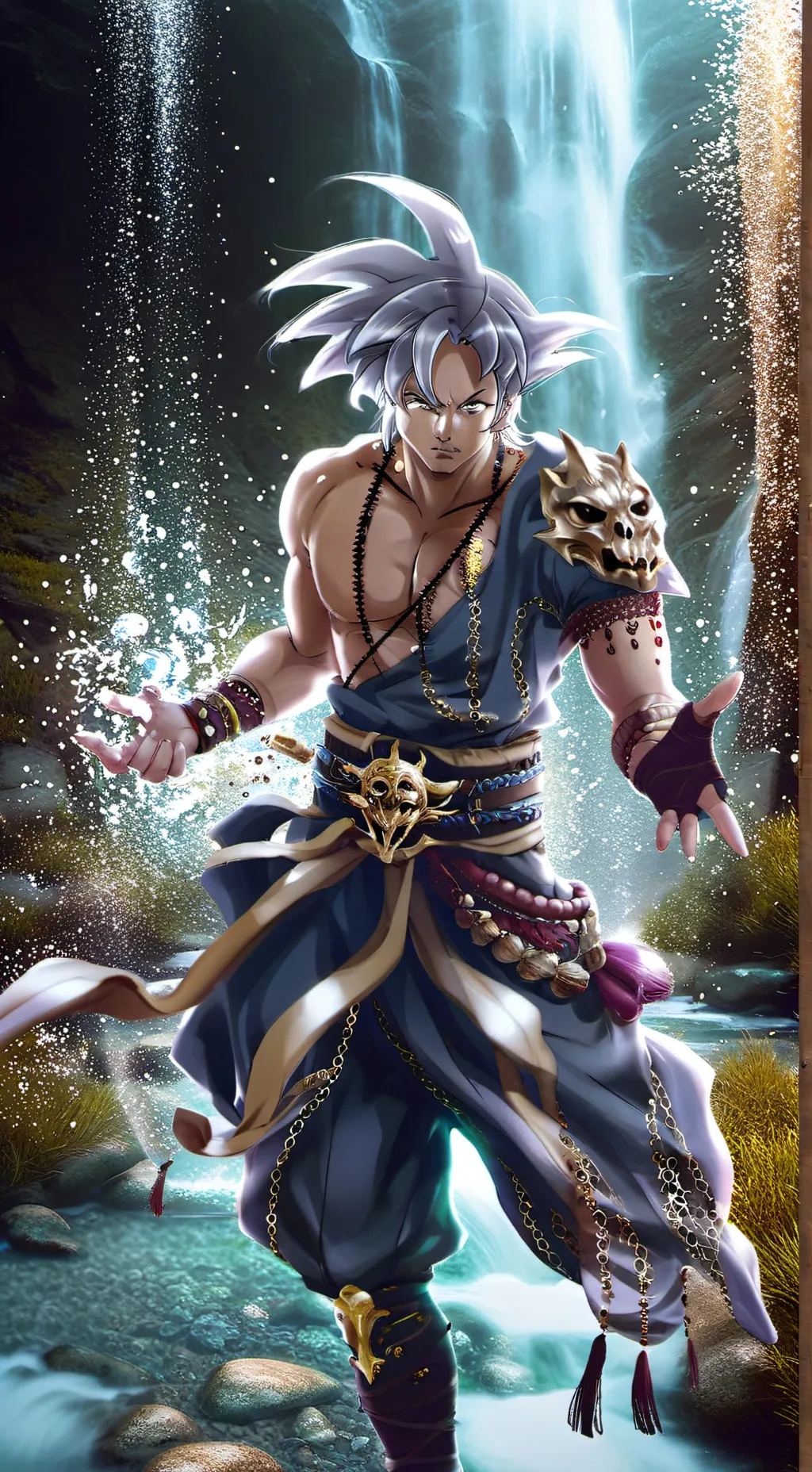 ai character: son goku background