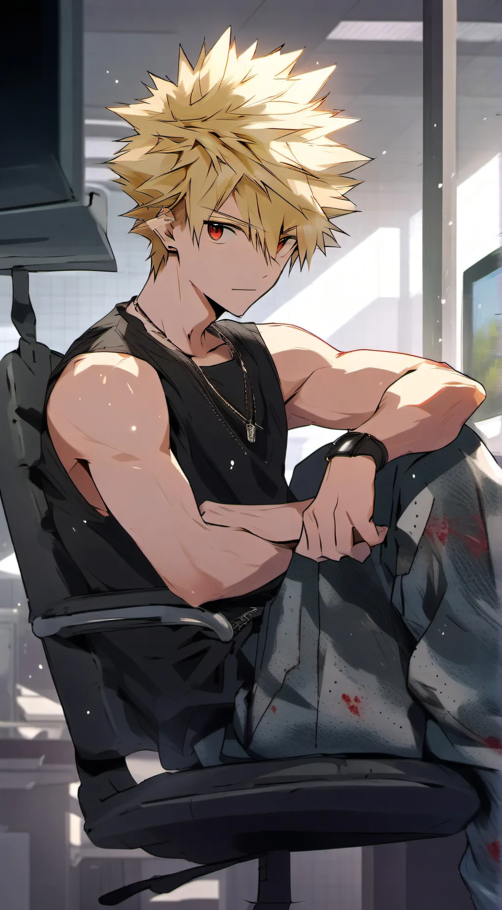 ai character: Kiribaku  background