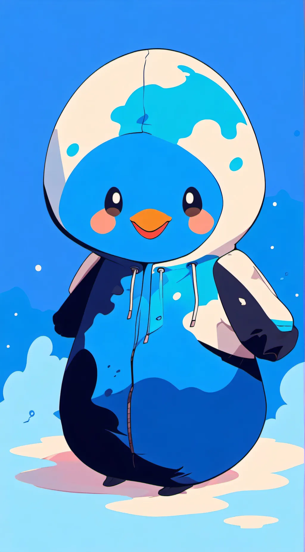 ai character: pengy background