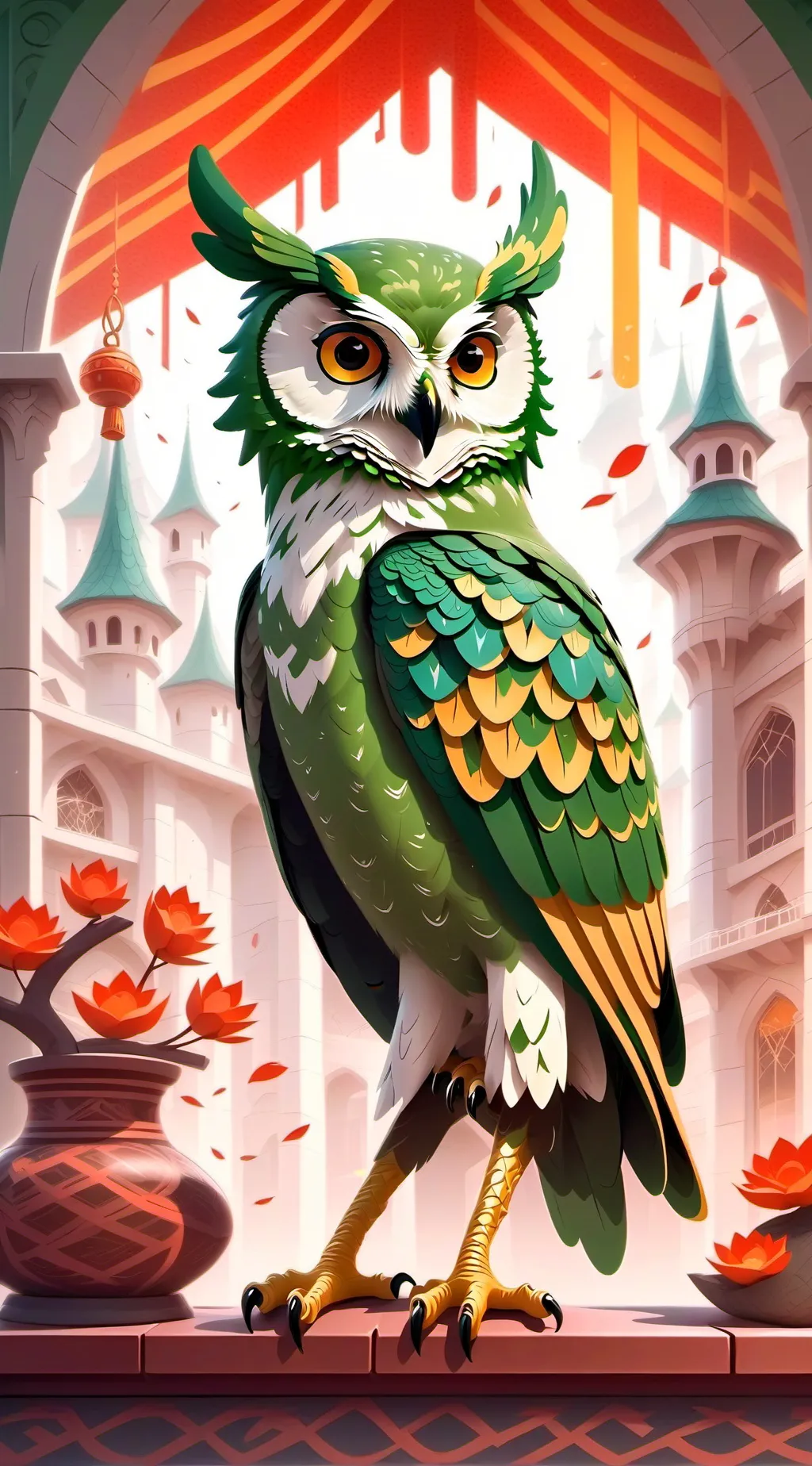 ai character: Duolingo :3 background