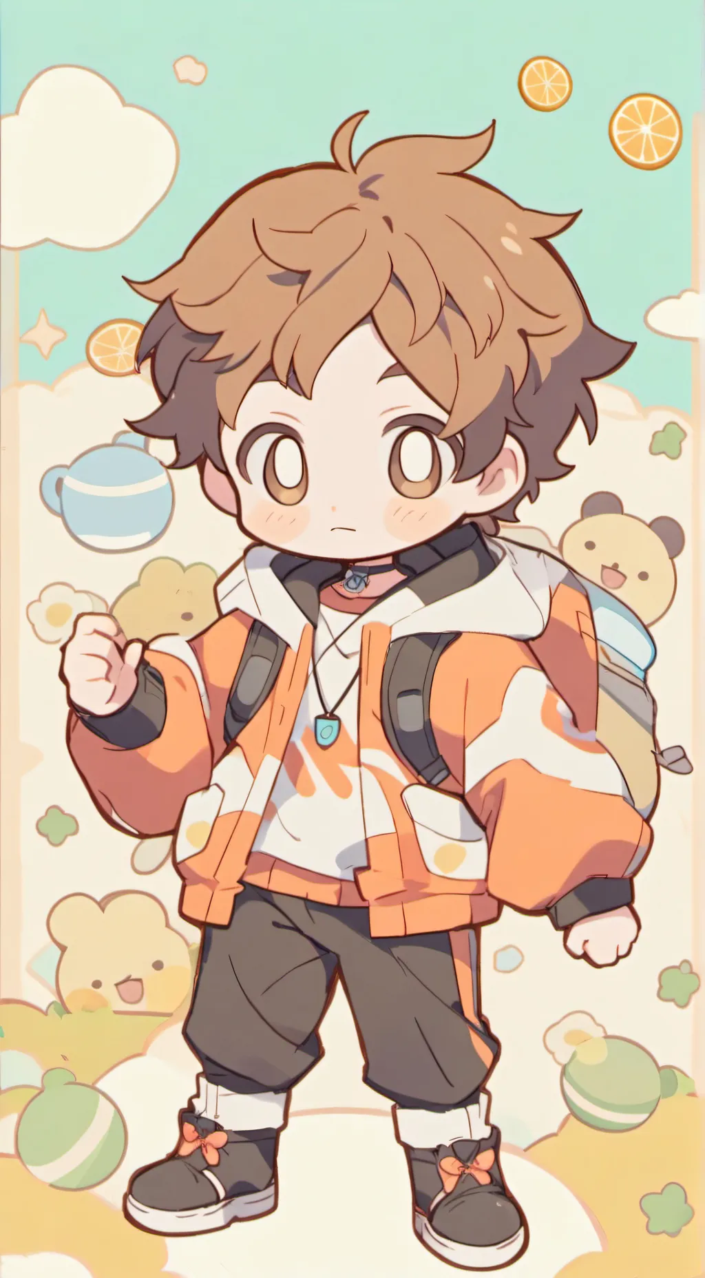 ai character: dog man x petey background