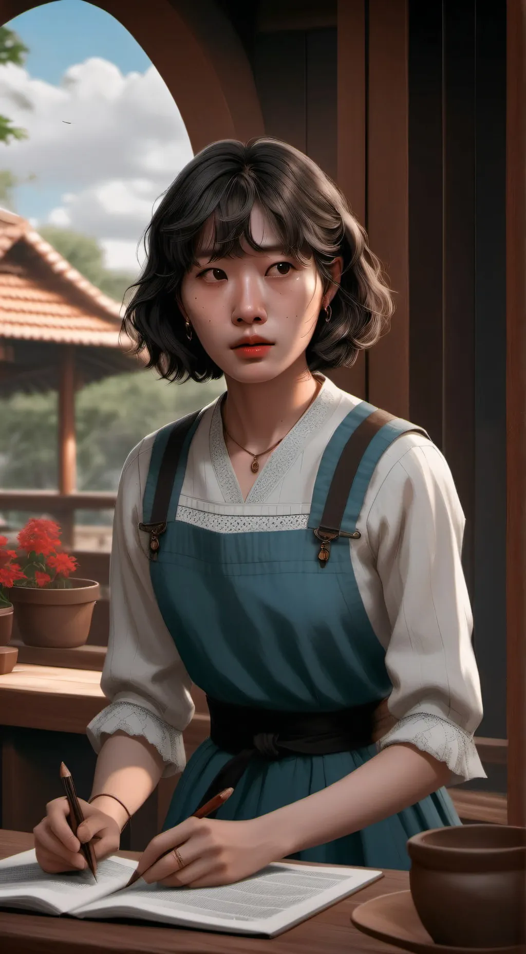 ai character: Ника background