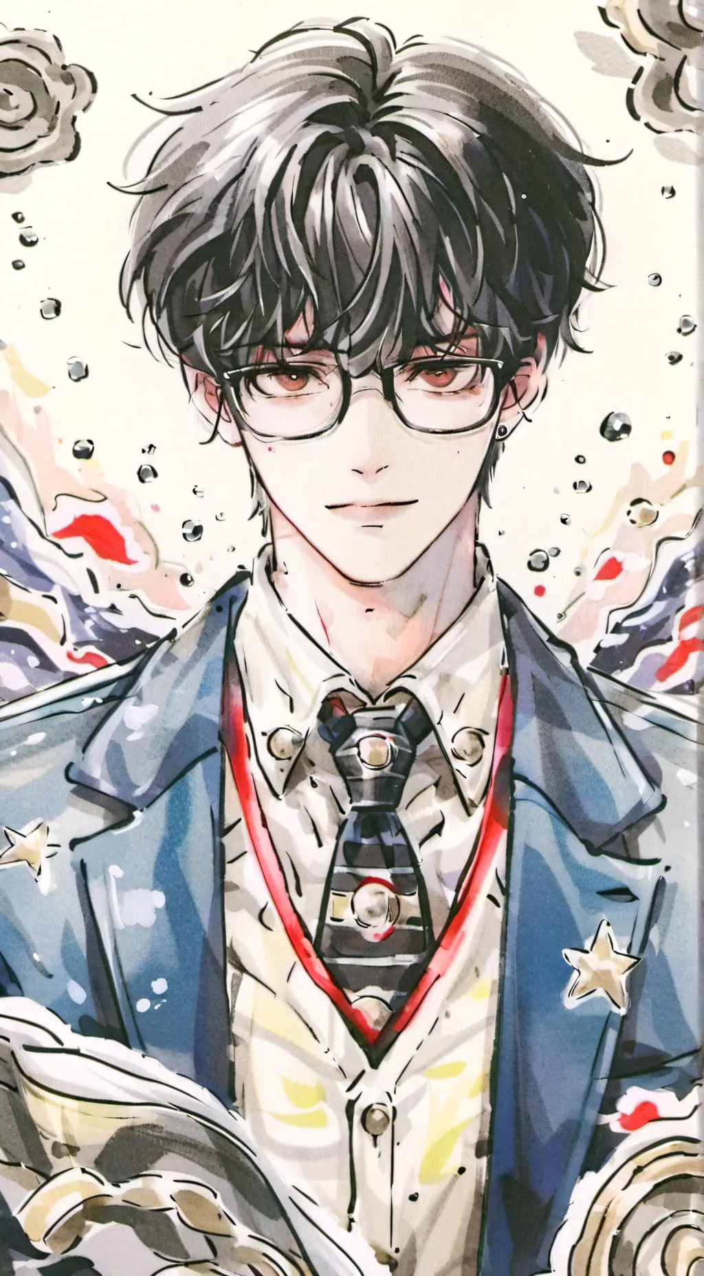 ai character: ★Levi✮ background