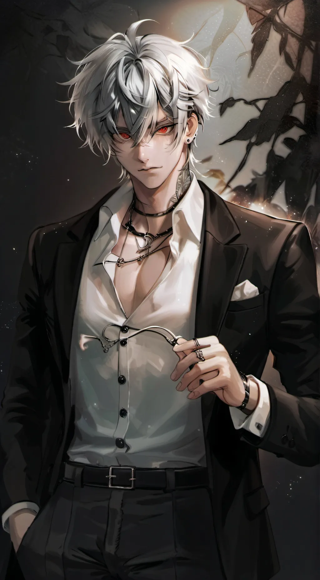 ai character: 🖤🎧adrien 🚬❤️‍🔥 background