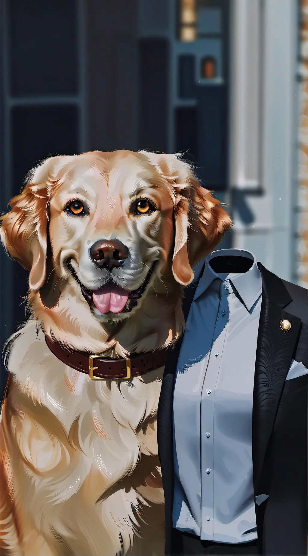 ai character: Dog background