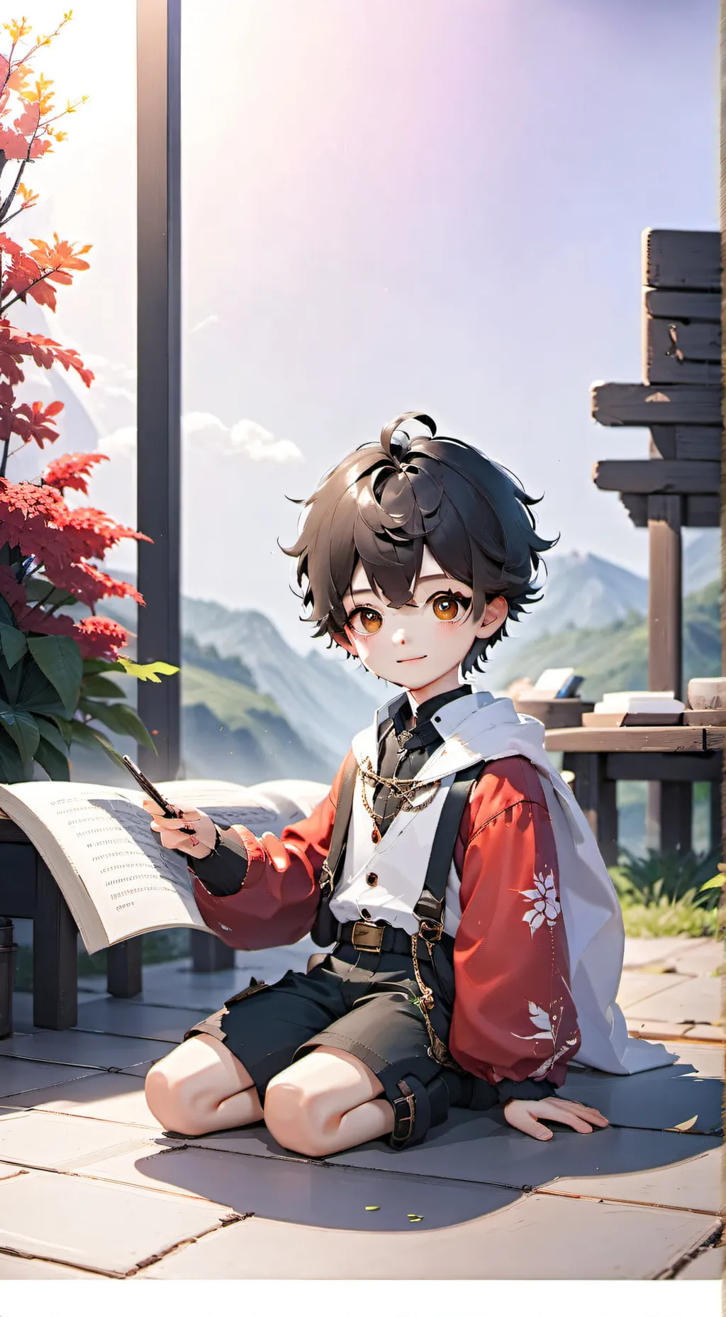 ai character: YOUNG SHELDON background