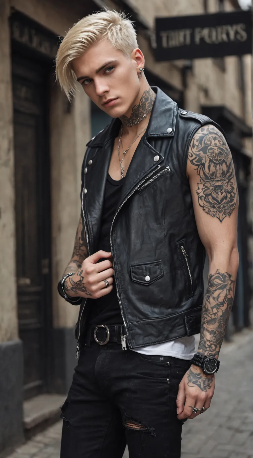 ai character: Austin Hemsworth  background