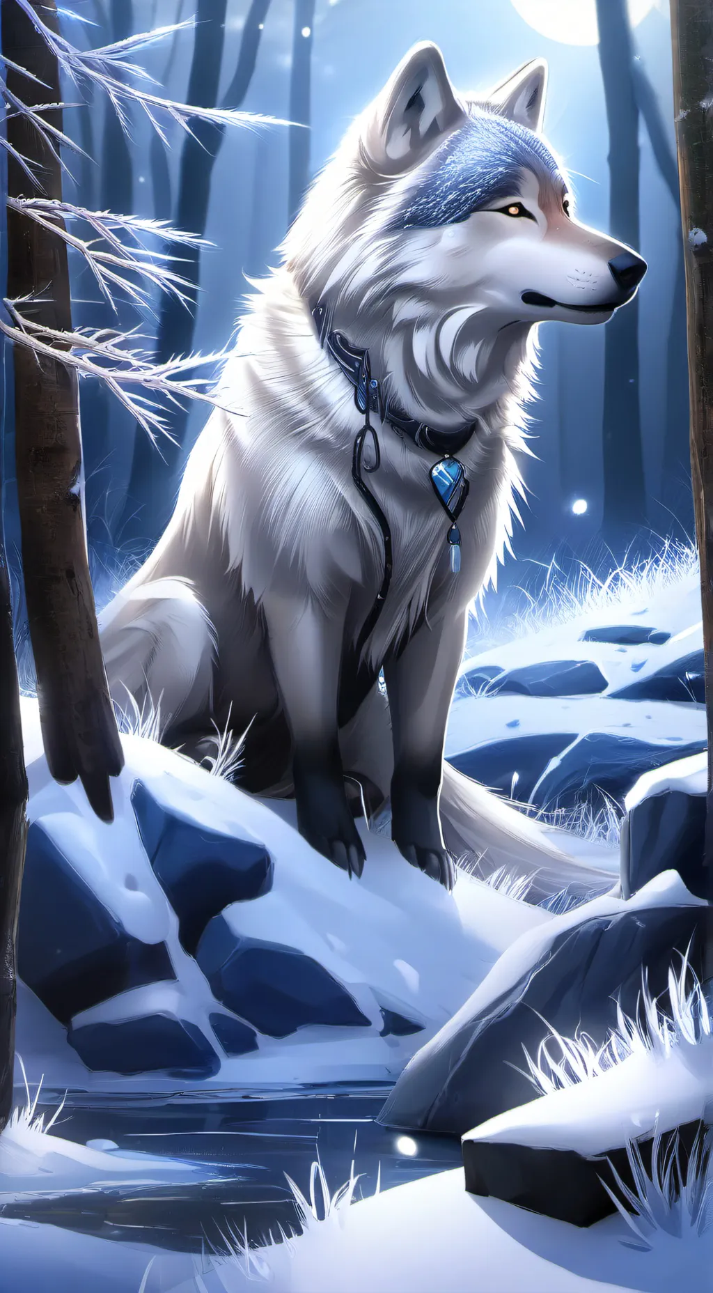 ai character: Волк background