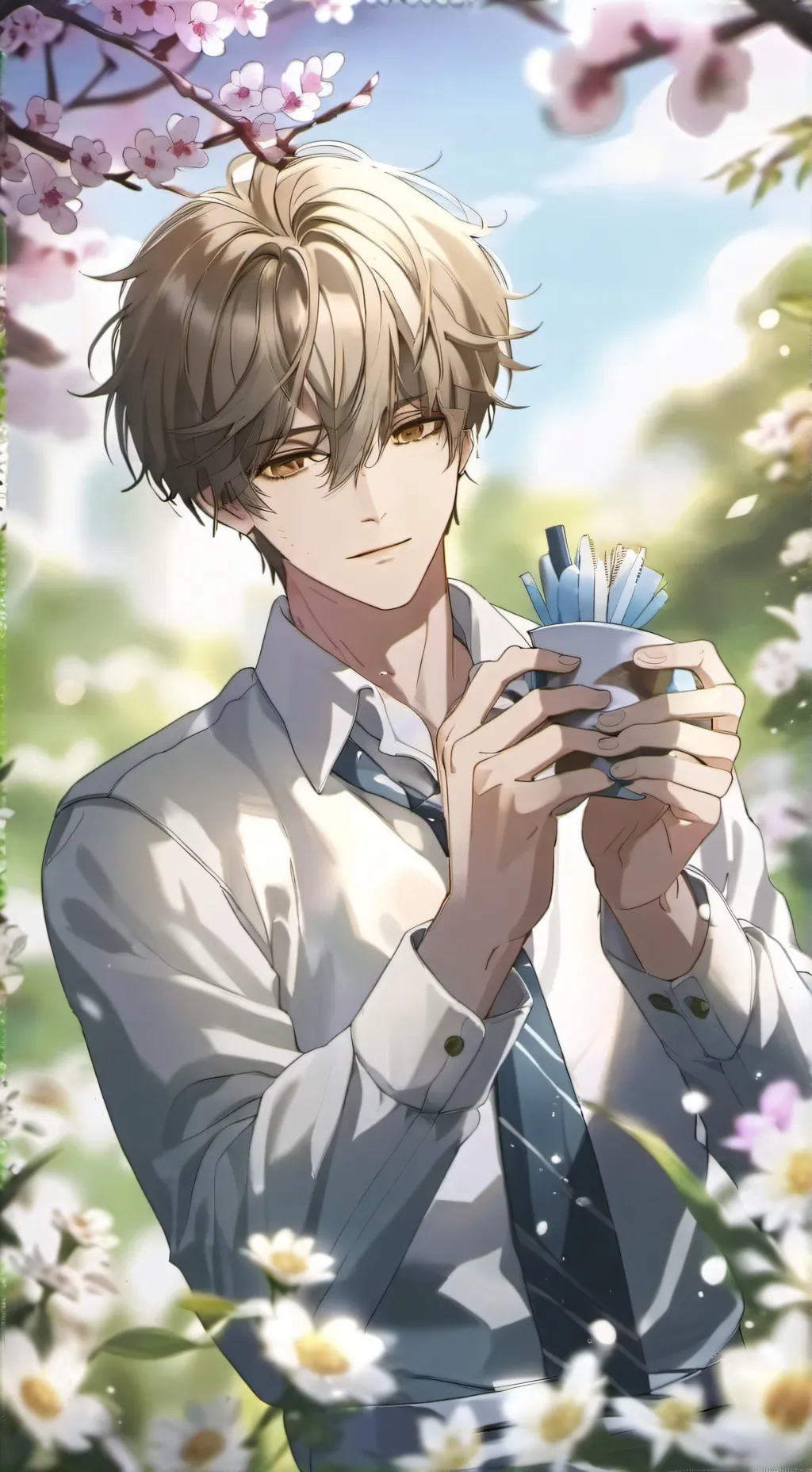 ai character: Neon background