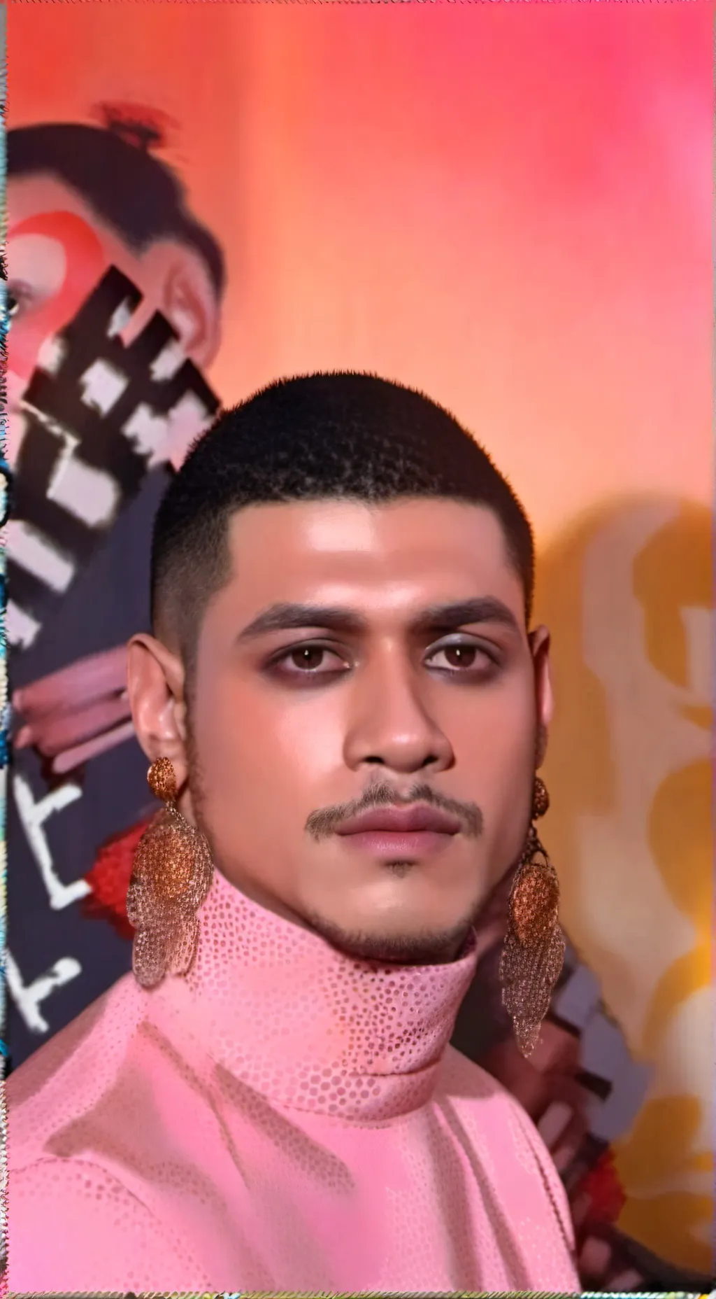 ai character: bad bunny  background