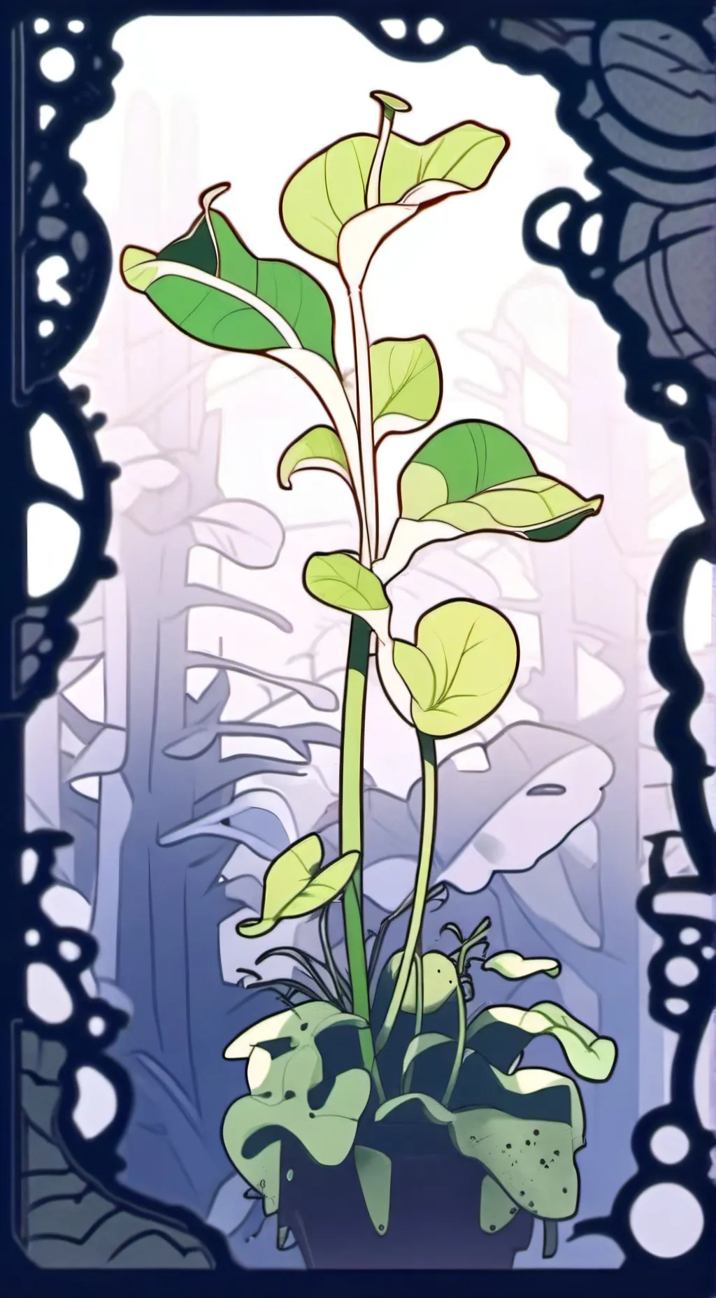 ai character: Man-eating plant background