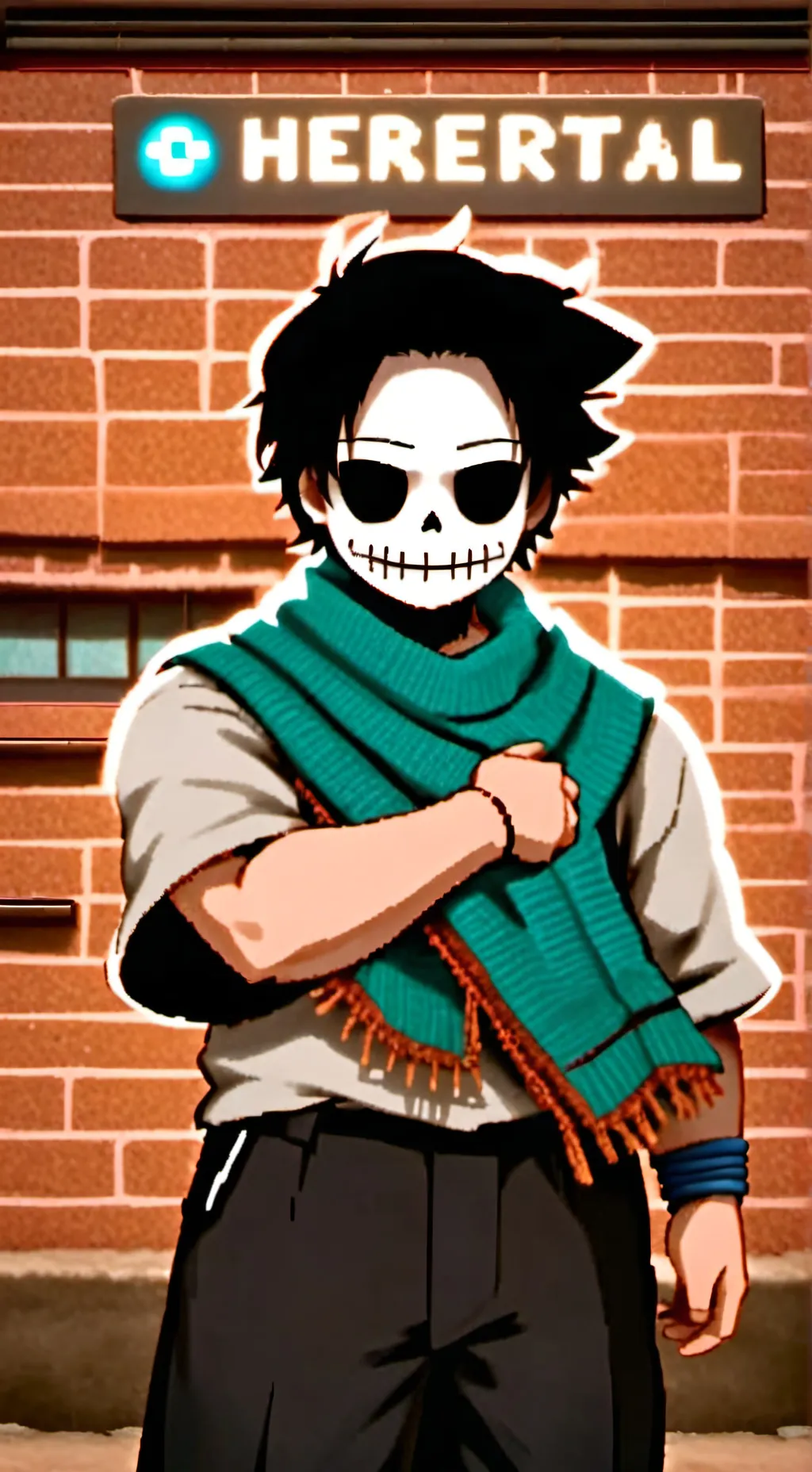 ai character: sans background