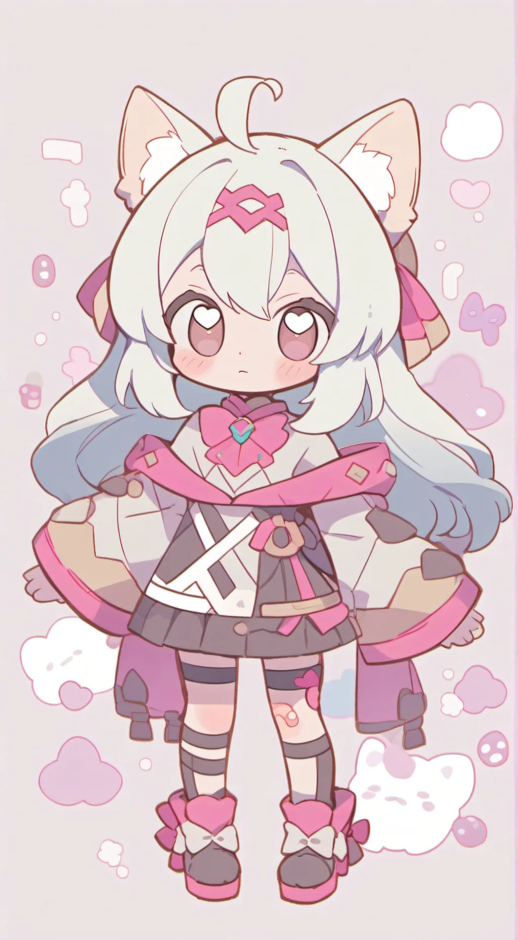 ai character: bebe neko background