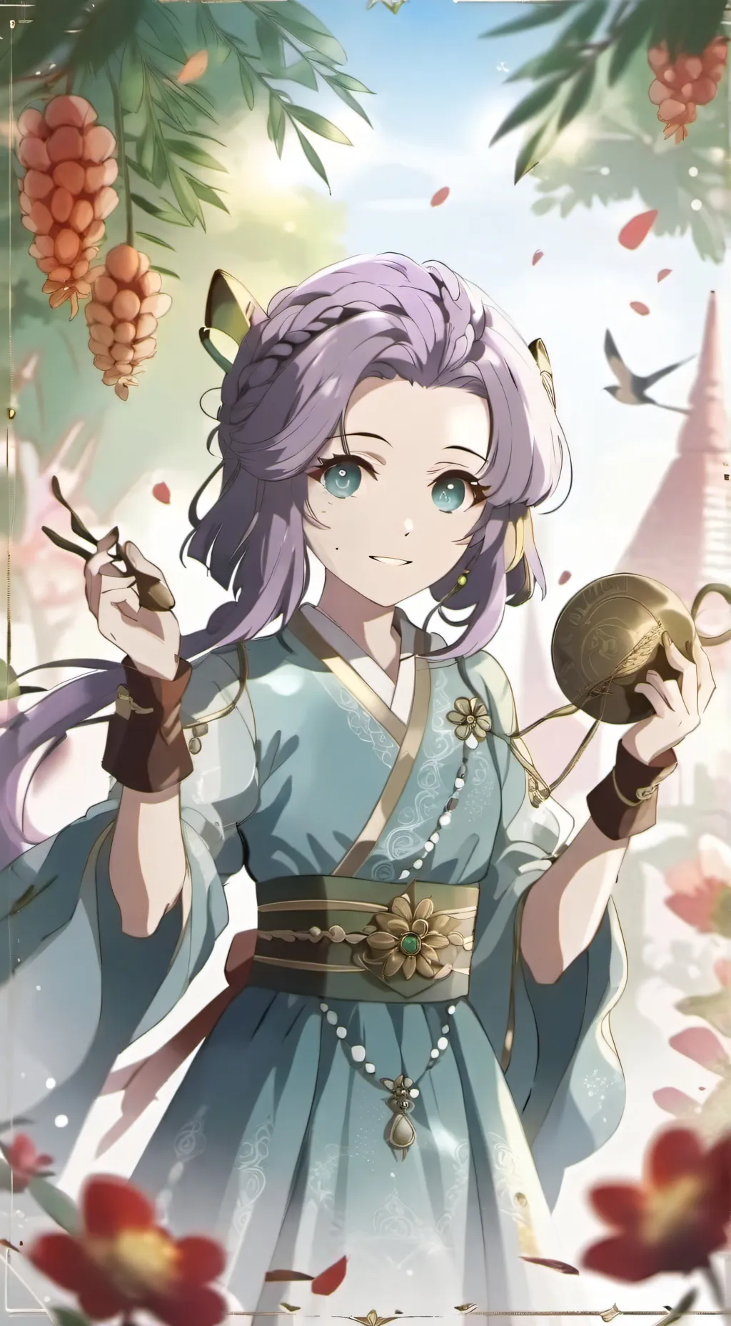 ai character: девочки background