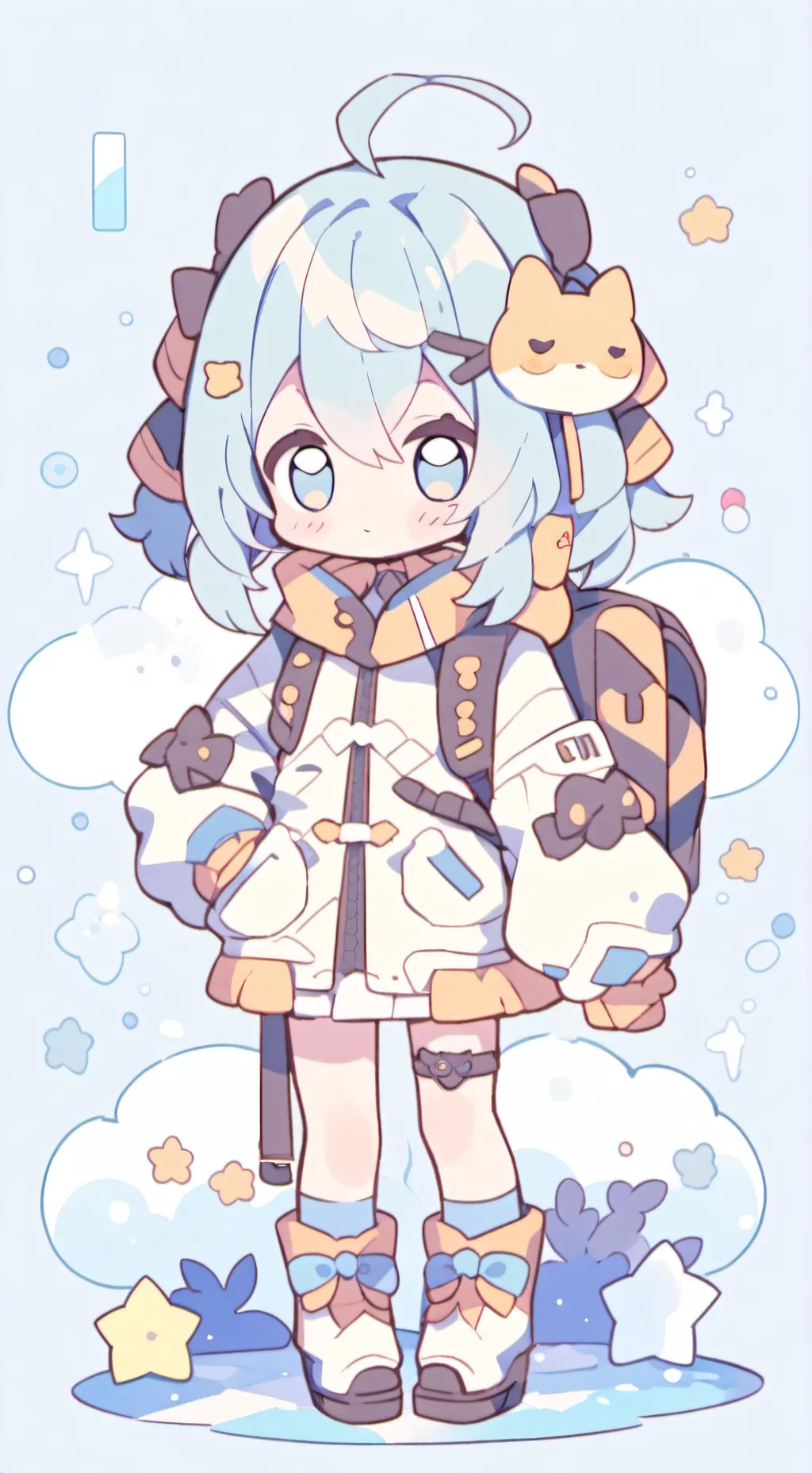 ai character: ppt in yo house  background