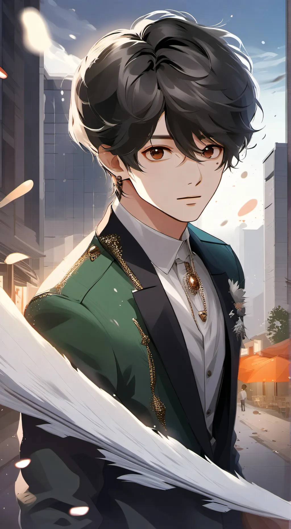 ai character: bts  background