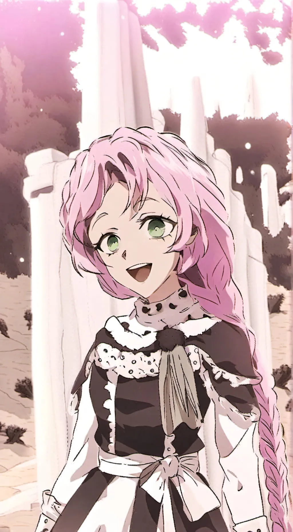 ai character: shinobu × mitsuri background