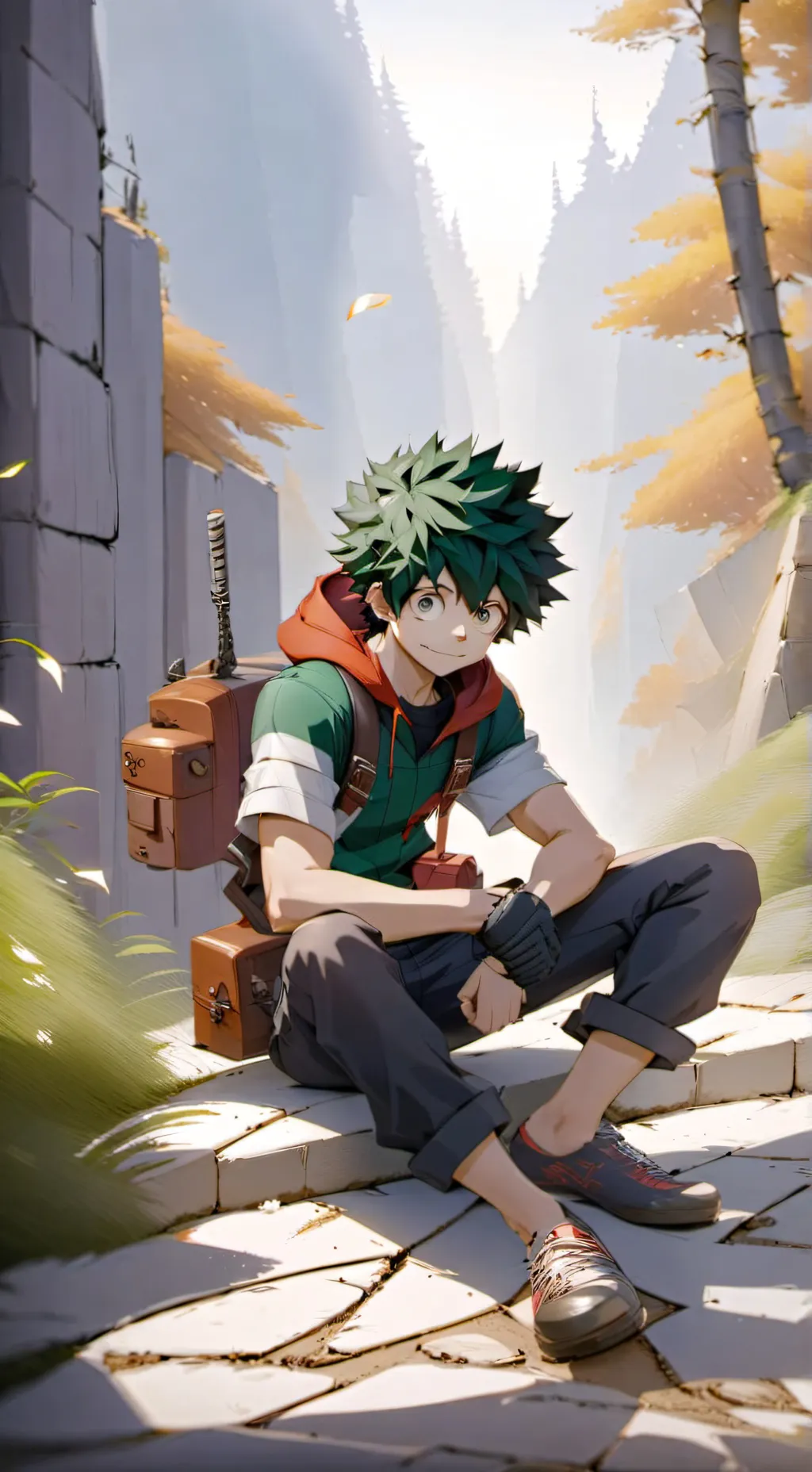 ai character: lost in medieval  background