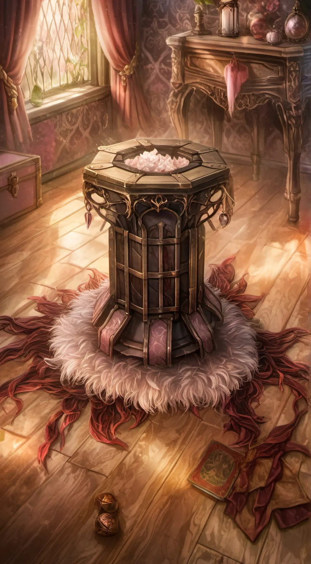 ai character: fur totum background