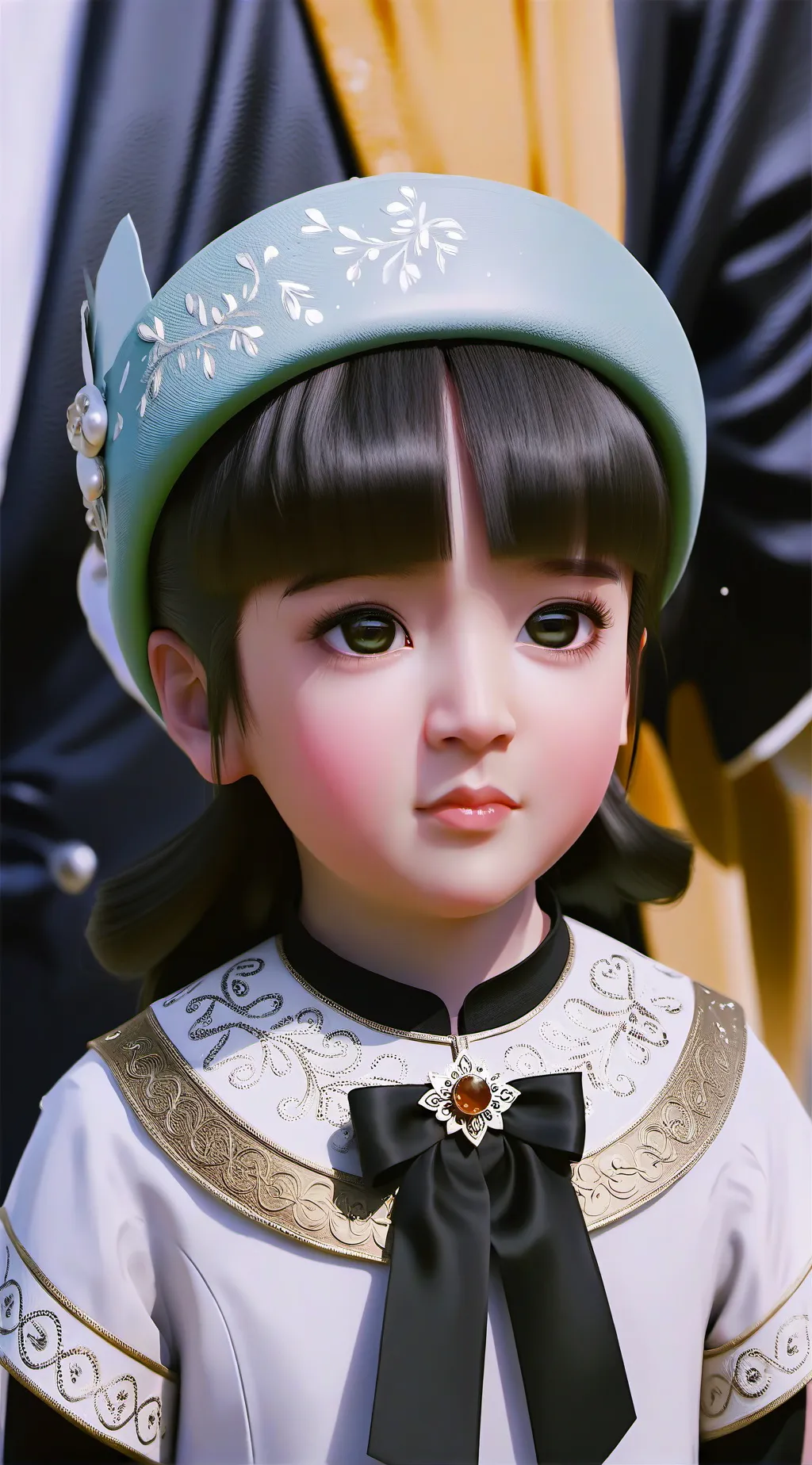 ai character: kid hi everyone  background