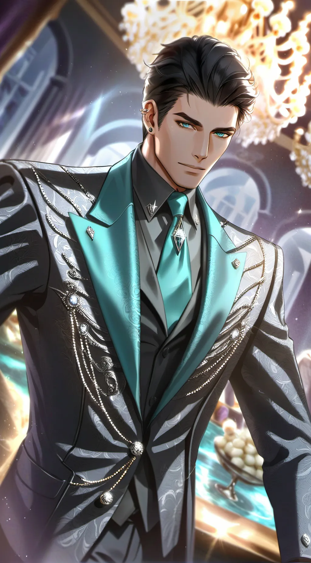 ai character: Handsome background