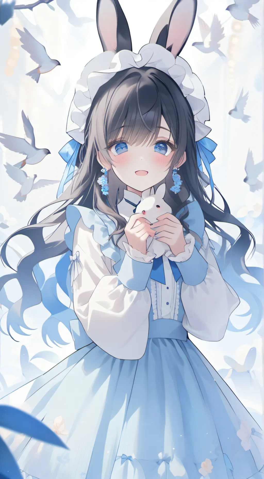 ai character: chica conejo background