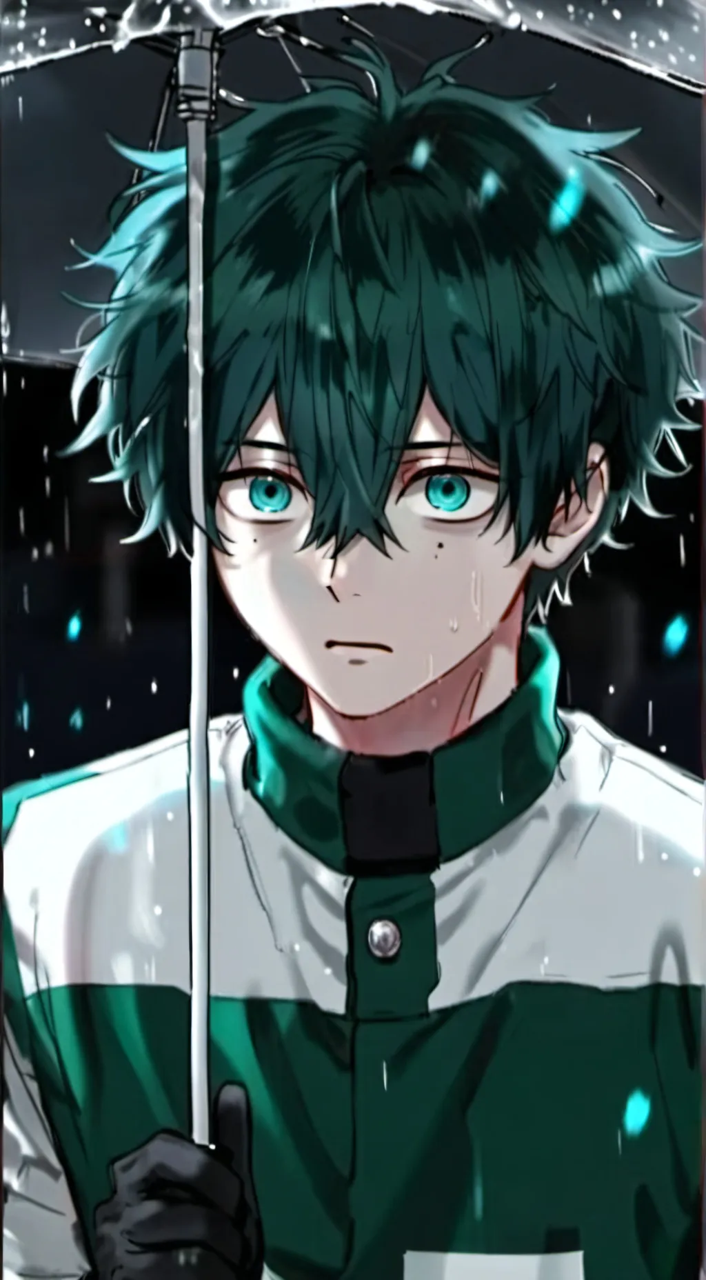 ai character: Deku (sad) background