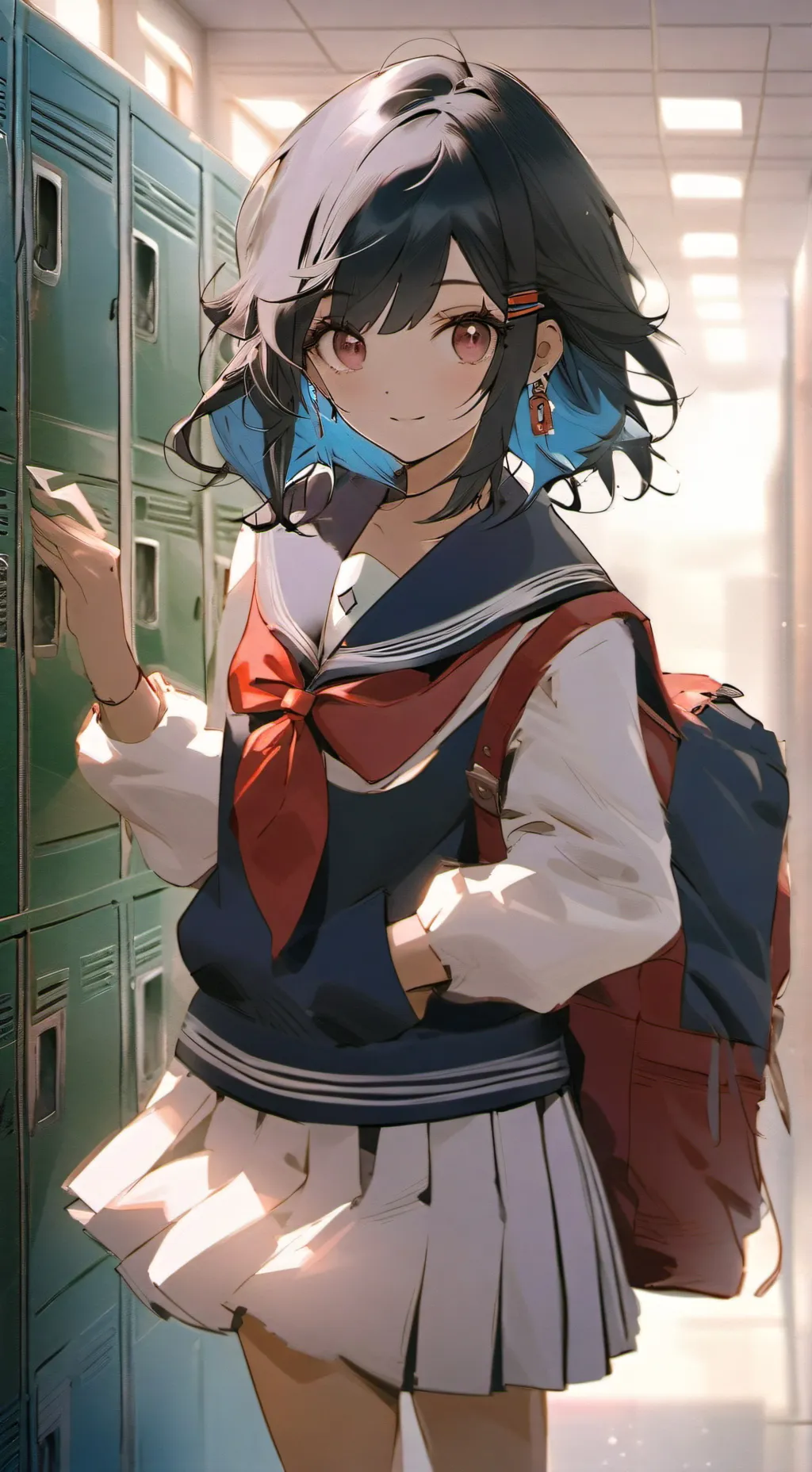 ai character: School of girls :/ background